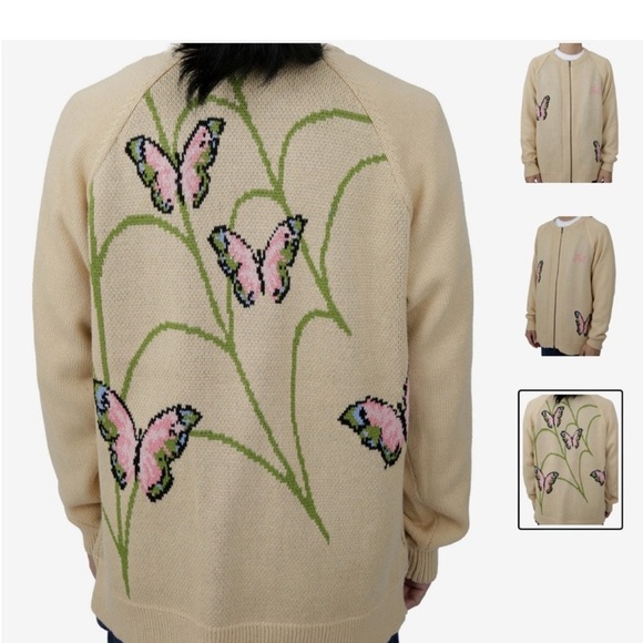 FELT Web Knit Zip Sweater Size L - Picture 16 of 16